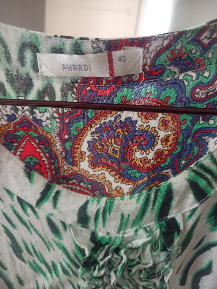 Renkli, Desenli, Uzun Bohem Elbise - Görsel 3