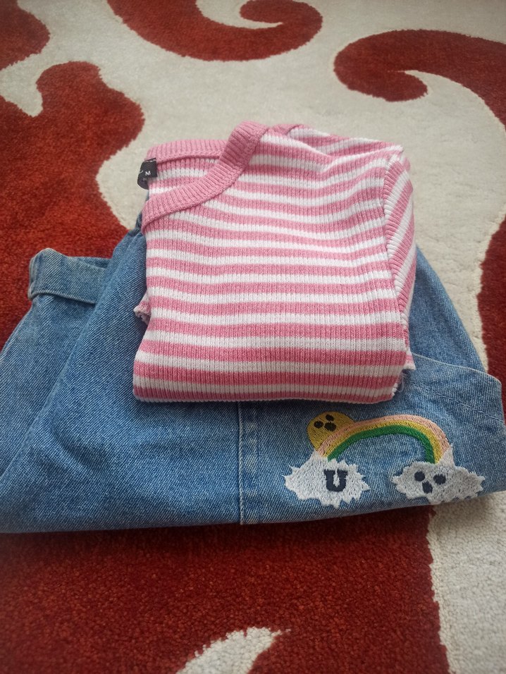 Pembe Triko Kısa Kollu,sort Kız Takımı - Görsel 4