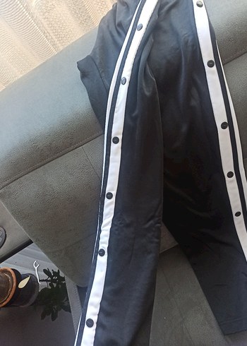 Adidas Siyah Yan Çizgili Spor Pantolon - Görsel 6