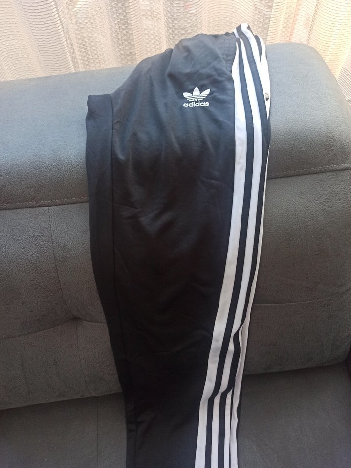 Adidas Siyah Yan Çizgili Spor Pantolon - Görsel 4