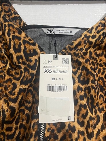 xs Beden çeşitli Renk Leoparlı crop