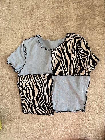 Crop zebra desen