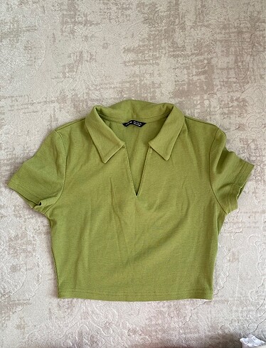 Polo yaka crop