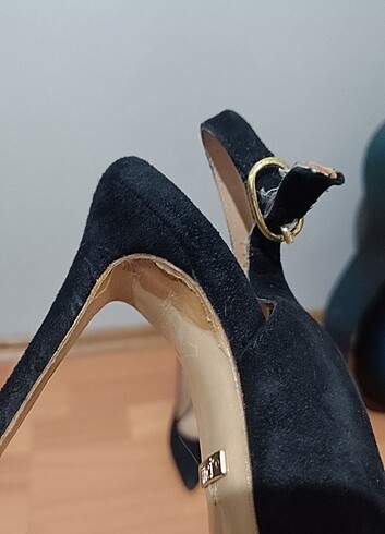 36 Beden siyah Renk İnci,hakiki deri el yapımı stiletto