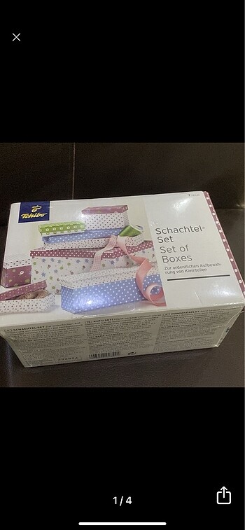 Tchibo kutu 1 adet 1 şişe