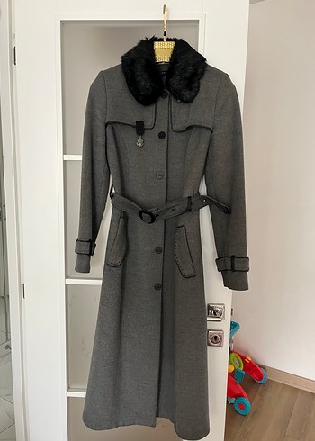 Zühre Kürklü Gri Kaban - Görsel 3