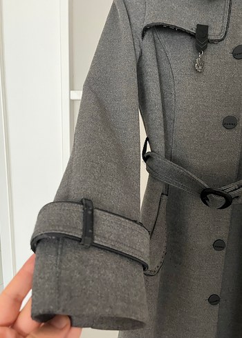 Zühre Kürklü Gri Kaban - Görsel 4