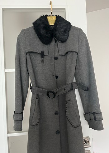 Zühre Kürklü Gri Kaban - Görsel 2