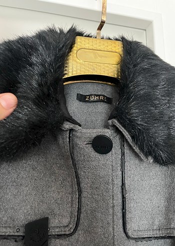 Zühre Kürklü Gri Kaban - Görsel 10