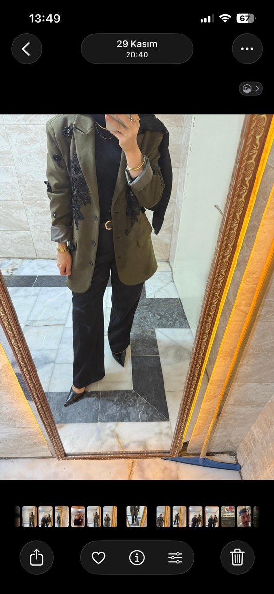 Quzu süet blazer - Görsel 4