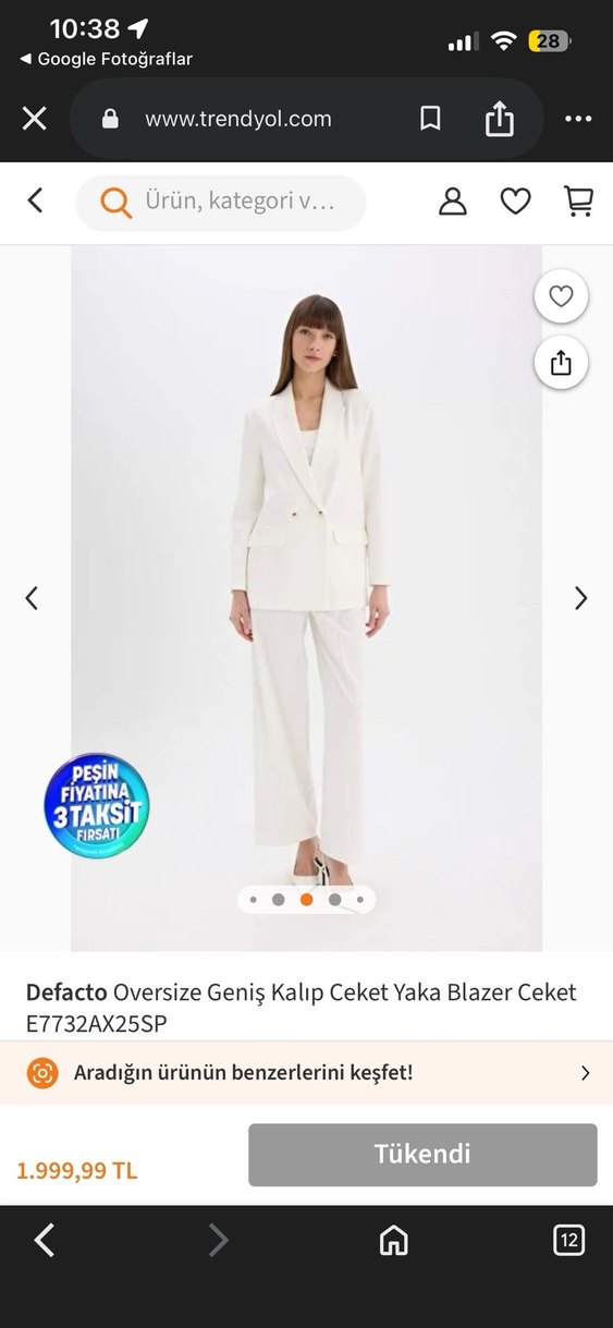 Defacto sıfır ürün - Görsel 3