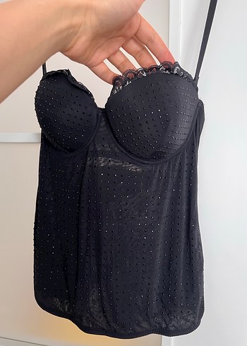 İntimissi taşlı straplez sıfır ürün - Görsel 2