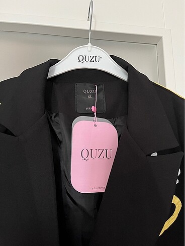 xl Beden siyah Renk Quzu orijinal blazer