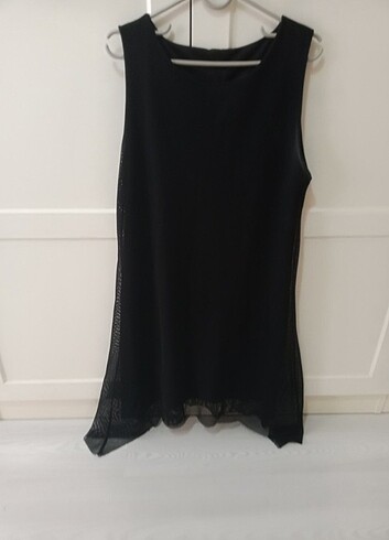 Siyah yazlık elbise  - Görsel 5