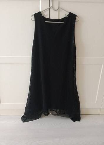Siyah yazlık elbise  - Görsel 8