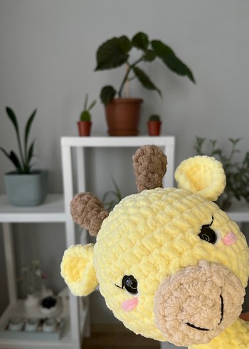 Beden Sarı Renkli Peluş Zürafa Oyuncak