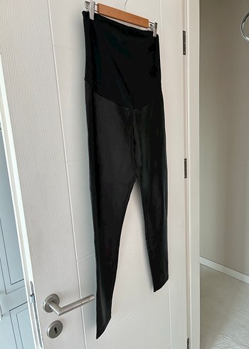 Deri siyah hamile tayt - Görsel 3