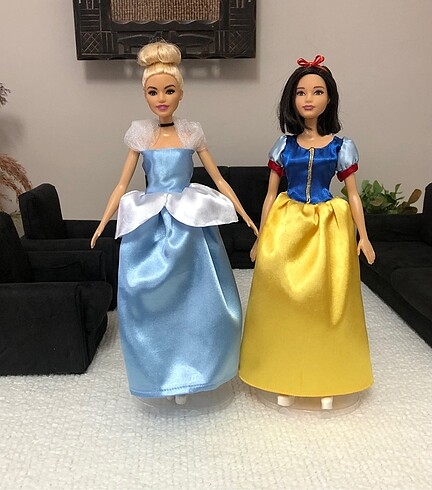 Barbie prenses kostümleri sindirella ve pamuk prenses