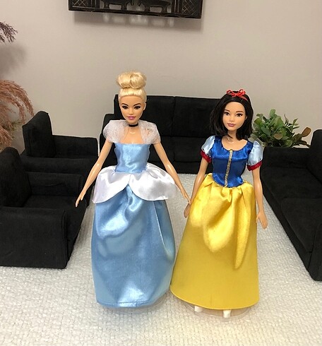 No Brand Barbie prenses kostümleri sindirella ve pamuk prenses