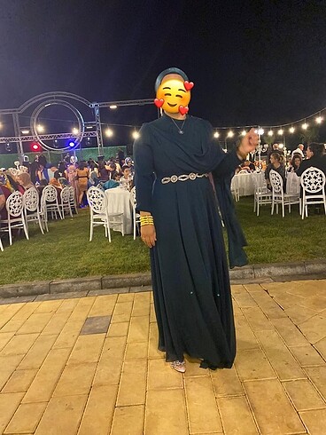 Perlina Zümrüt Yeşili tesettür abiye