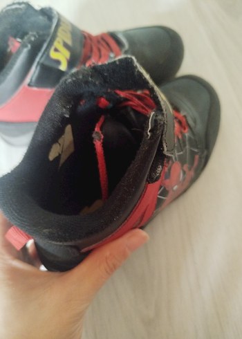 siyah Erkek Çocuk Spiderman bot Ayakkabı - Görsel 3