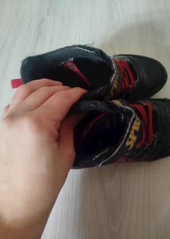 siyah Erkek Çocuk Spiderman bot Ayakkabı - Görsel 4