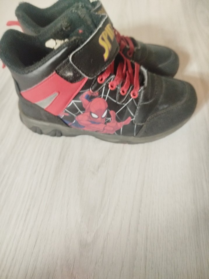 siyah Erkek Çocuk Spiderman bot Ayakkabı - Görsel 2