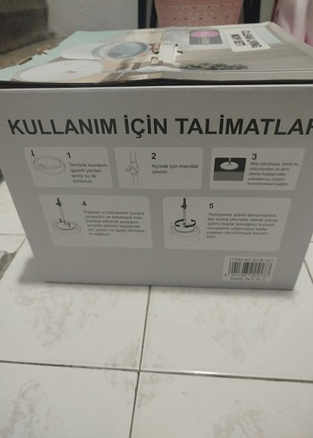 Elbis Clean Living Beyaz Gri Mop Seti - Görsel 5