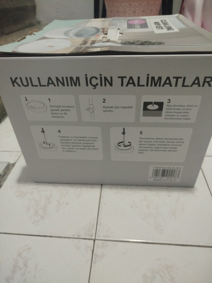 Elbis Clean Living Beyaz Gri Mop Seti - Görsel 5