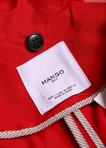 Düğmeli Kırmızı Kadın Midi Ceket - Görsel 7