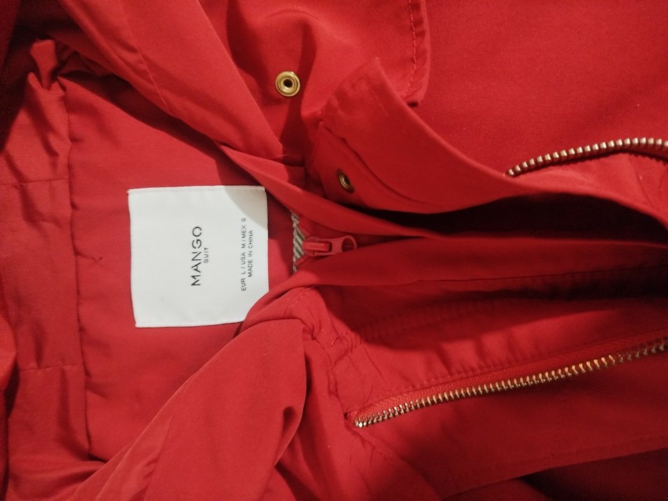 Düğmeli Kırmızı Kadın Midi Ceket - Görsel 3