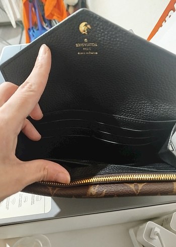 Kahverengi Baskılı Deri Kadın Cüzdan - Görsel 4