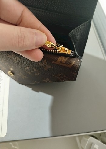 Kahverengi Baskılı Deri Kadın Cüzdan - Görsel 6