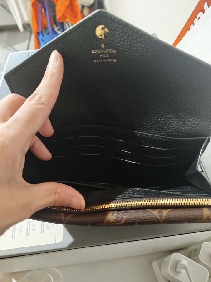 Kahverengi Baskılı Deri Kadın Cüzdan - Görsel 4