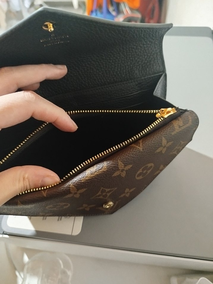 Kahverengi Baskılı Deri Kadın Cüzdan - Görsel 5