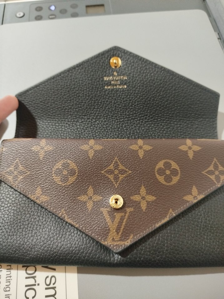 Kahverengi Baskılı Deri Kadın Cüzdan - Görsel 2