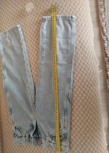 Gri bol kesim kot pantolon - Görsel 5