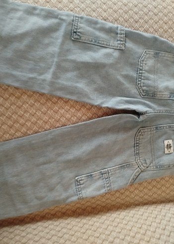 Gri bol kesim kot pantolon - Görsel 2