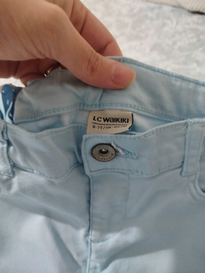 Düğmeli  Erkek çocuk Kot Pantolon - Görsel 3