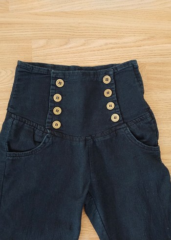 xs Beden lacivert Renk Chamur marka xS beden Lacivert Yüksek Bel Denim Pantolon
