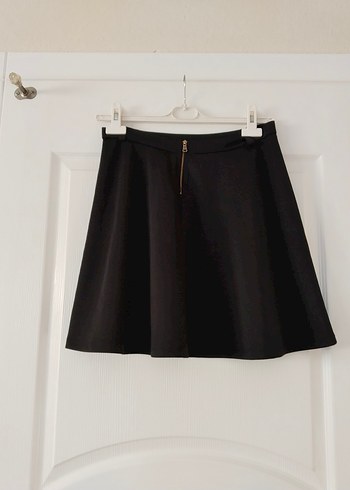 Fashion Angel Fashion Frends marka L beden Siyah Pilili Mini Etek