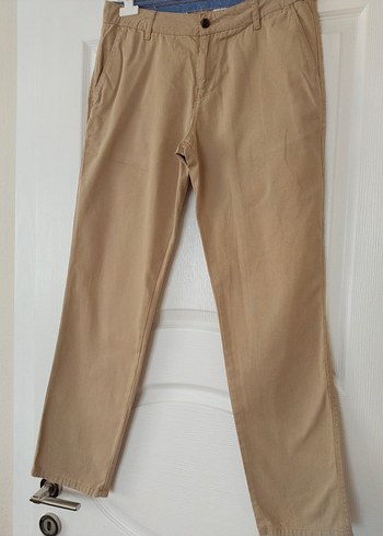 Defacto DeFacto marka L beden Bej Regular Fit Erkek Pantolon