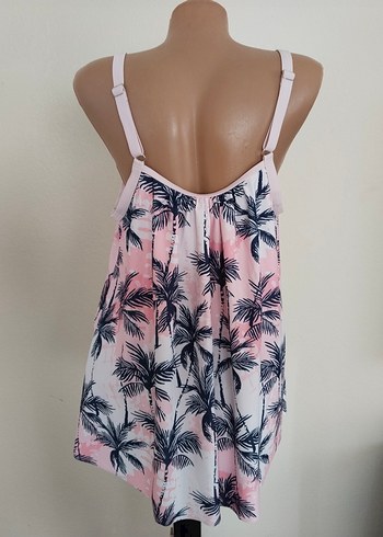 ithal marka 42 beden Pembe Batik Desenli deniz elbisesi - Görsel 5