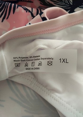 ithal marka 42 beden Pembe Batik Desenli deniz elbisesi - Görsel 7