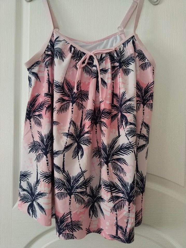 ithal marka 42 beden Pembe Batik Desenli deniz elbisesi - Görsel 3