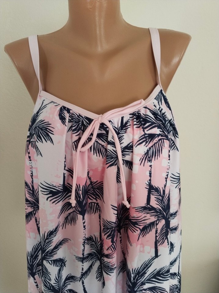 ithal marka 42 beden Pembe Batik Desenli deniz elbisesi - Görsel 2