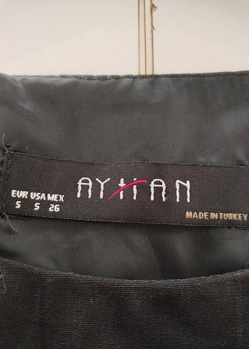 Ayhan marka S beden ,Siyah Midi Ofis Elbisesi - Görsel 8