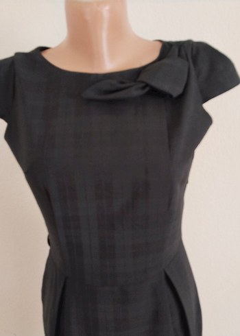 Ayhan marka S beden ,Siyah Midi Ofis Elbisesi - Görsel 5