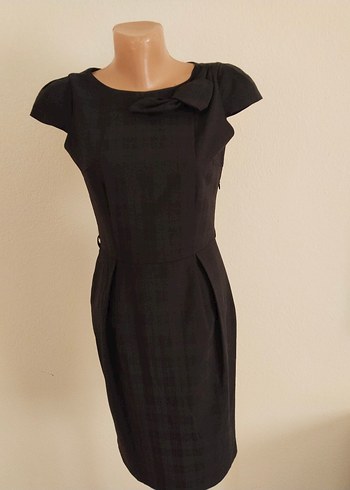 Ayhan marka S beden ,Siyah Midi Ofis Elbisesi - Görsel 3