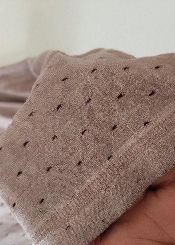 Tesini marka L beden V Yakalı Kadın Mini Sabahlık - Görsel 7